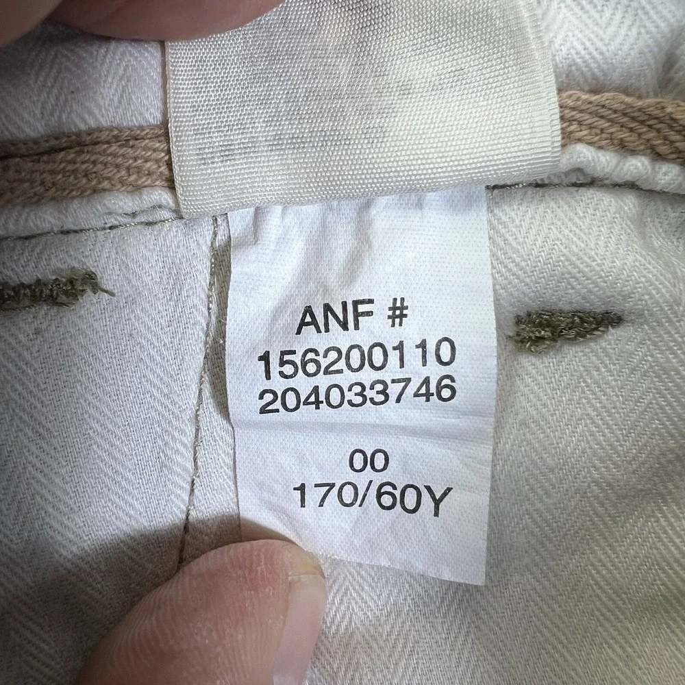 Abercrombie & Fitch Khaki‎ Pants Women's 00 (28x29.5) Preppy Minimalist Casual